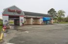 Touch Free Car Wash Exterior On Cloudy Day In Quiet Area